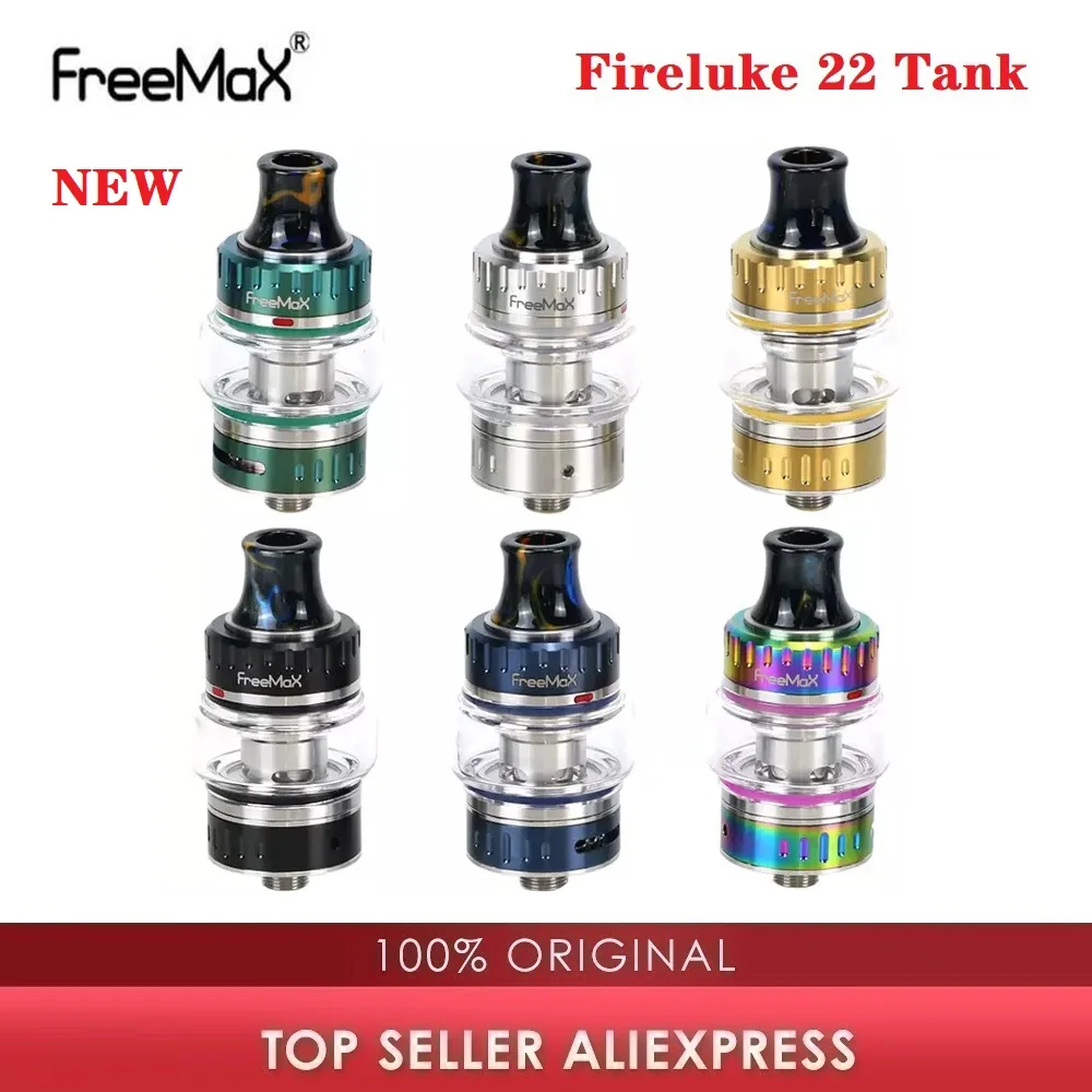 Original Freemax Fireluke 22 Tank 3.5ml Vape Atomizer with 0.5ohm DTL Coil &amp 1.0ohm MTL E-cig Vaporizer Vs Mesh Pro | Электроника