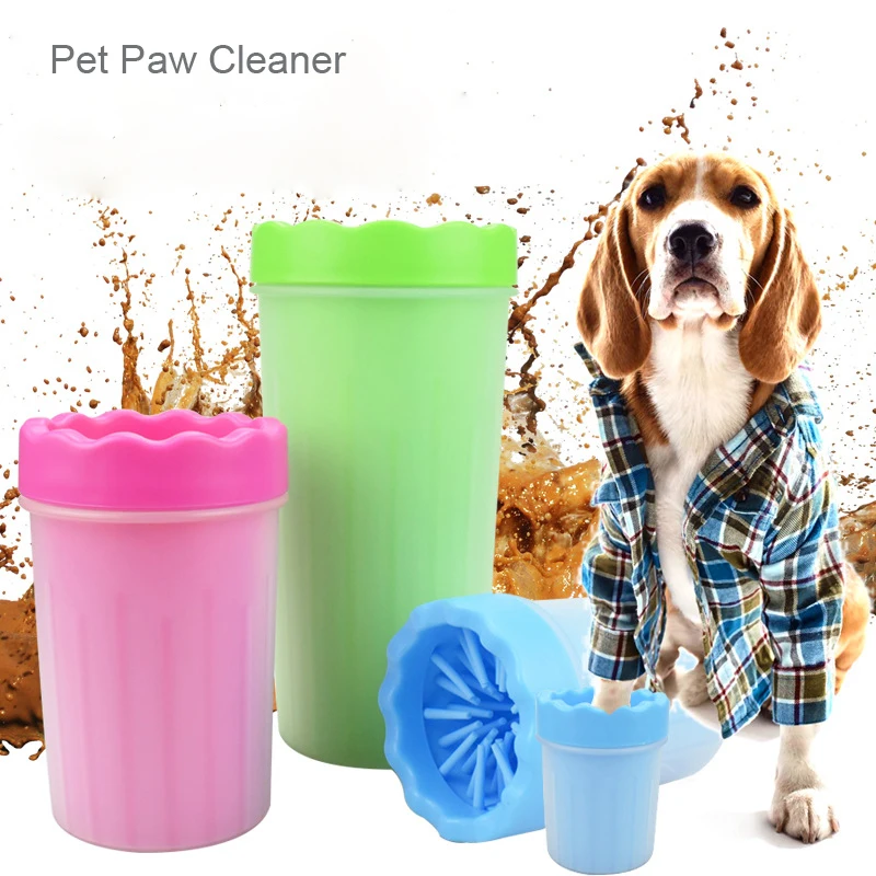 Dog Paw Cleaner Cup Portable Silicone Combs Pet Foot Washer Cup Quickly