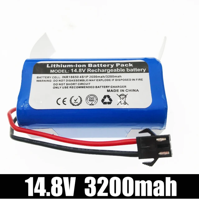 4S1P 14.4V 6800mAh Li-ion Battery for Conga Excellence 990 1090 Ecovacs  Deebot N79S N79 DN622 Eufy Robovac 11 11S 12 35C X500 - AliExpress