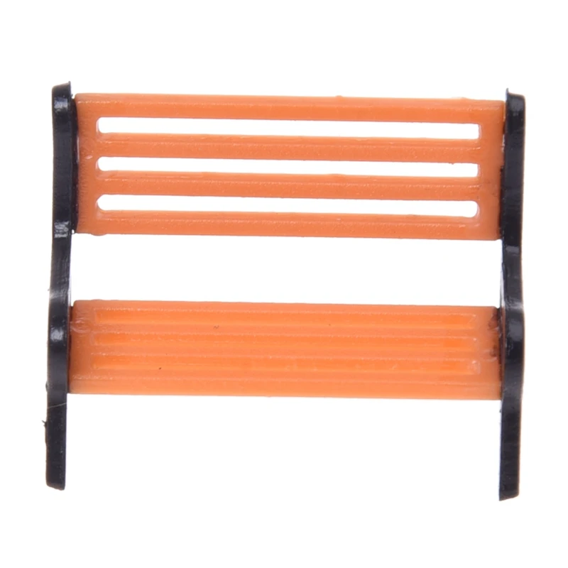 

5pcs Plastic Model Park Bench Model Landscape 1:50 w/ Black Arm
