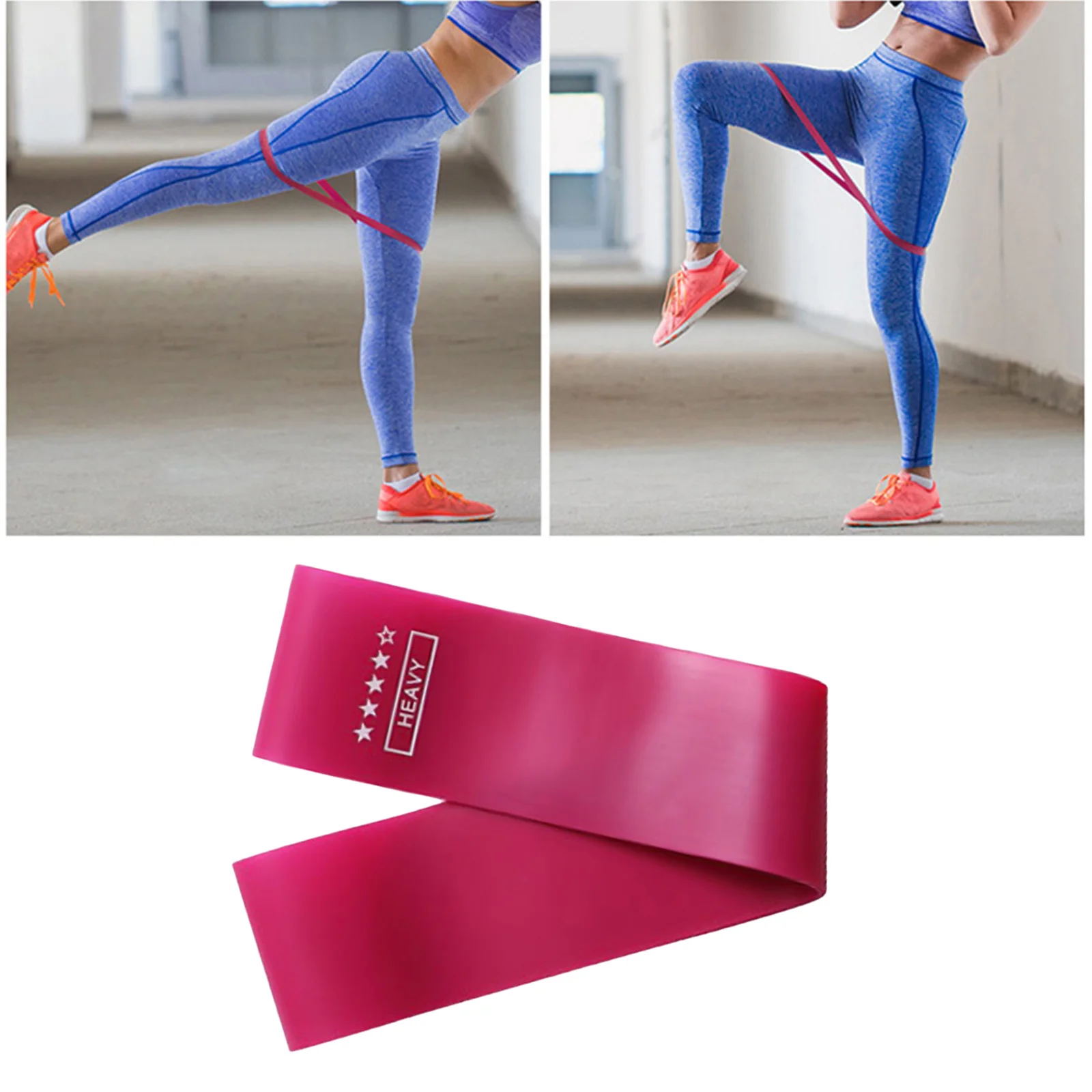 Professional Fitness Exercise Elastic Resistance Band for Physical Therapy At-Home Workouts Rehab Legs and Butt Exercise