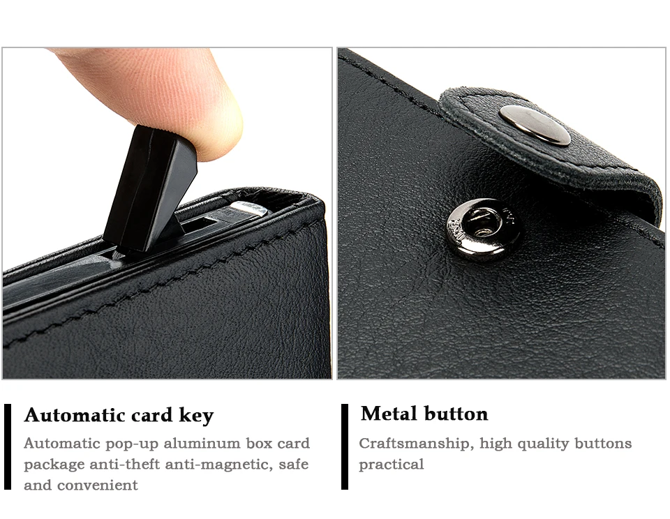 Женский металлический кошелек WESTAL, держатель для удостоверения личности, держатель Бейджа, мини-кошелек для карт, металлический держатель для карт, защита карт