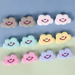 8 шт. Детские Силиконовые Бусины пищевого класса облако мультфильм подарок для новорожденных Игрушки для DIY ожерелье цепь с бусина для