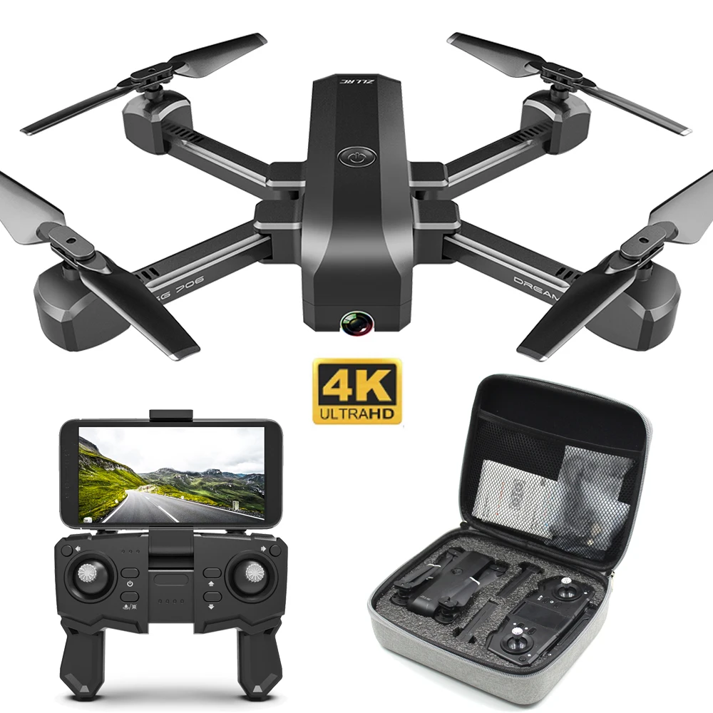 Складной Wifi Радиоуправляемый Дрон 4K с камерой HD Dual 50X Follow Me Квадрокоптер Профессиональный Дрон долгий срок службы батареи игрушка для детей