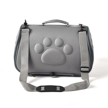 Pure Color Travel Pet Bag Carrier Cat Bag Breathable Folding Small Dog Outdoor Single shoulder Bag Pet Carrying 3