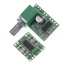 1 pces pam8403 módulo super placa de amplificador digital 2*3 w classe d placa amplificador digital interruptor eficiente potenciômetro