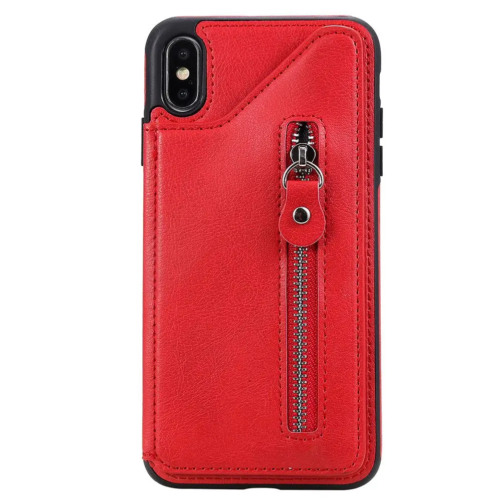 Красный Однотонные флип-Чехлы KISSCASE для iPhone 7 Plus, чехол 6 6s 6plus 6s Plus, мягкий чехол из ТПУ чехол для iPhone 7 8 8Plus XR XS MAX - Цвет: Красный