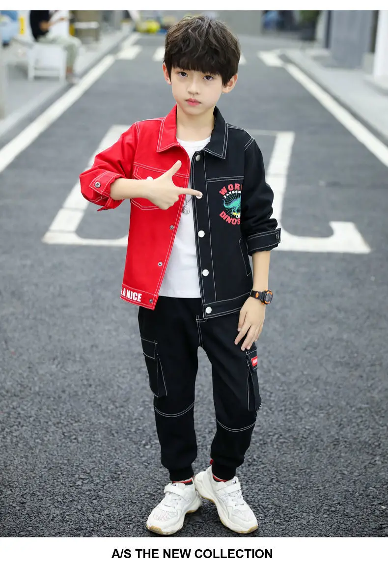 BibiCola/ г. Весенне-Осенняя детская куртка повседневный праздничный костюм Детская спортивная куртка из трех предметов