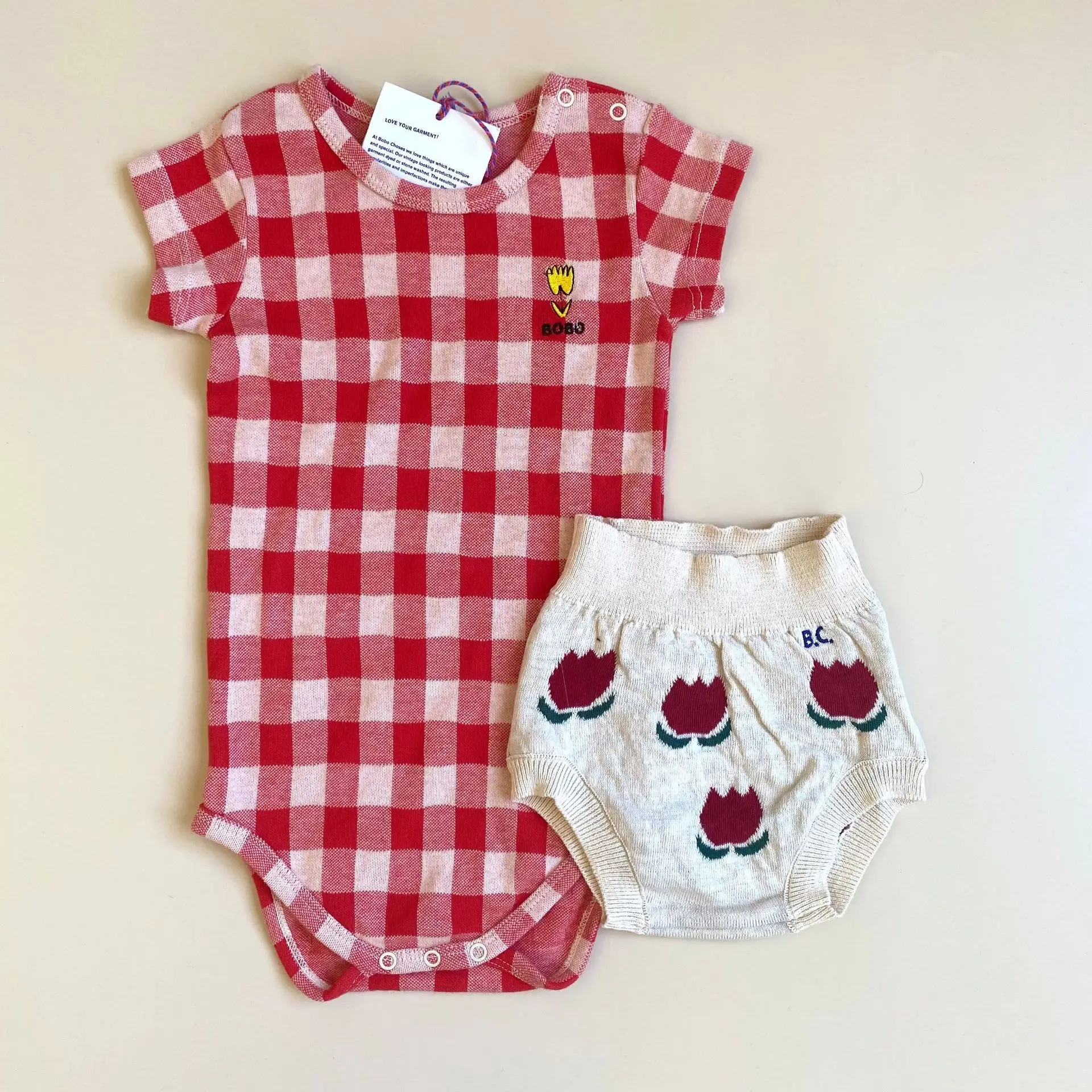 Baby Boy Clothes BC Brand 2022 New Summer Newborn Romper Rainbow Fashion Cotton Baby Girl 2 Piece Set Kids Clothing T-Shirts Warm Baby Bodysuits 