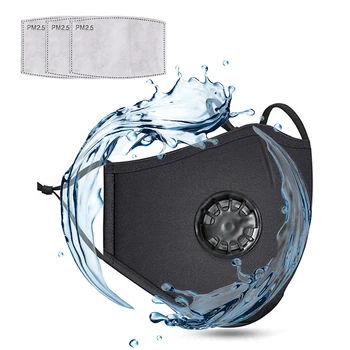 

PM2.5 Anti Haze Mask Breath valve anti-dust mouth mask Activated carbon filter respirator Mouth-muffle Cotton mouth mask face