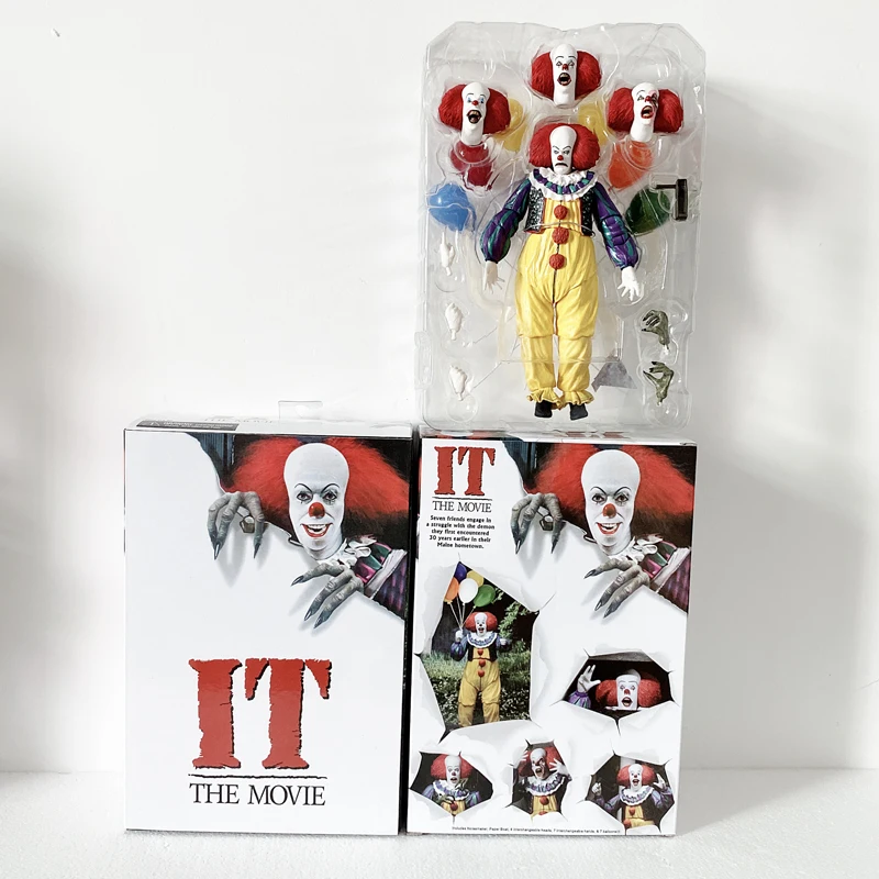 NECA The Movie IT Pennywise Joker 1990 фигурка Коллекционная модель игрушки - Цвет: B with box