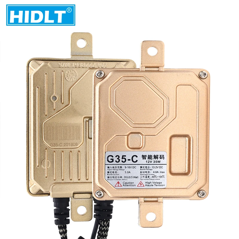 HIDLT 35W EMC Canbus Ballast HID Headlight Car Styling Digital No Error Xenon Canbus Blocks Ignition For Auto Headlamp Bulb Kit