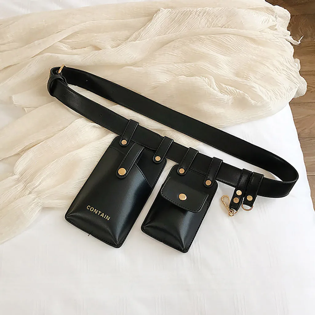 Men And Women's Fashion Sport Waist Pocket Bag Single Shoulder Bag Hasp Bag Messenger Chest Bag Waist women bag over shoulder