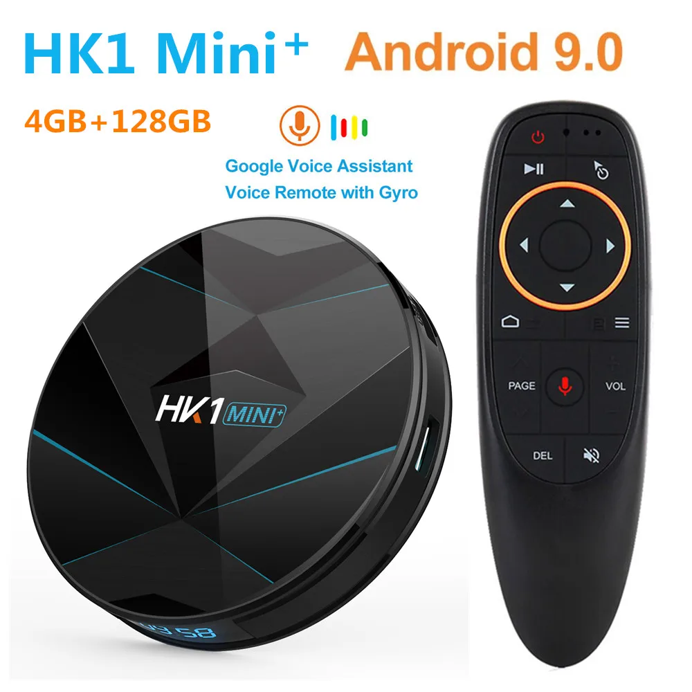 ТВ приставка HK1 MINI plus 4G 128 Гб 64 ГБ 32 Android 9 0 Rockchip RK3318 2 4G/5G WIFI bluetooth 4K HD телеприставка