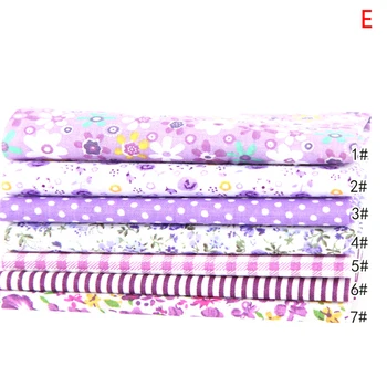 

7PCS 25 * 25cm Cotton Fabric Bundle Quilting Sewing Patchwork Face Mask Fabric Cotton Fabric Printed Cloth Sewing Fabrics