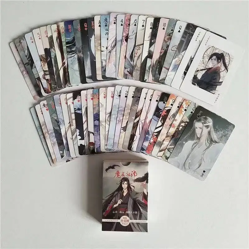 Бумажный покерный стол Wei Wuxian игральные карты настольные креативная игрушка