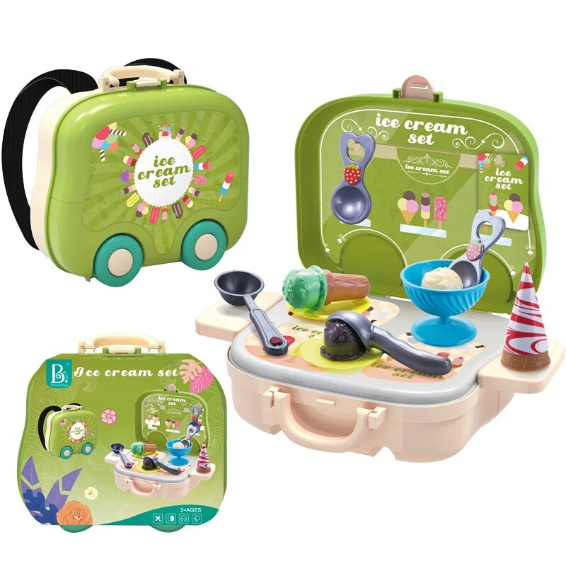 Children Pretend Play Role Play House Toys Portable Plastic Backpack Baby Cooking Kitchen Toys Doctor Set for Kids Gift (4)
