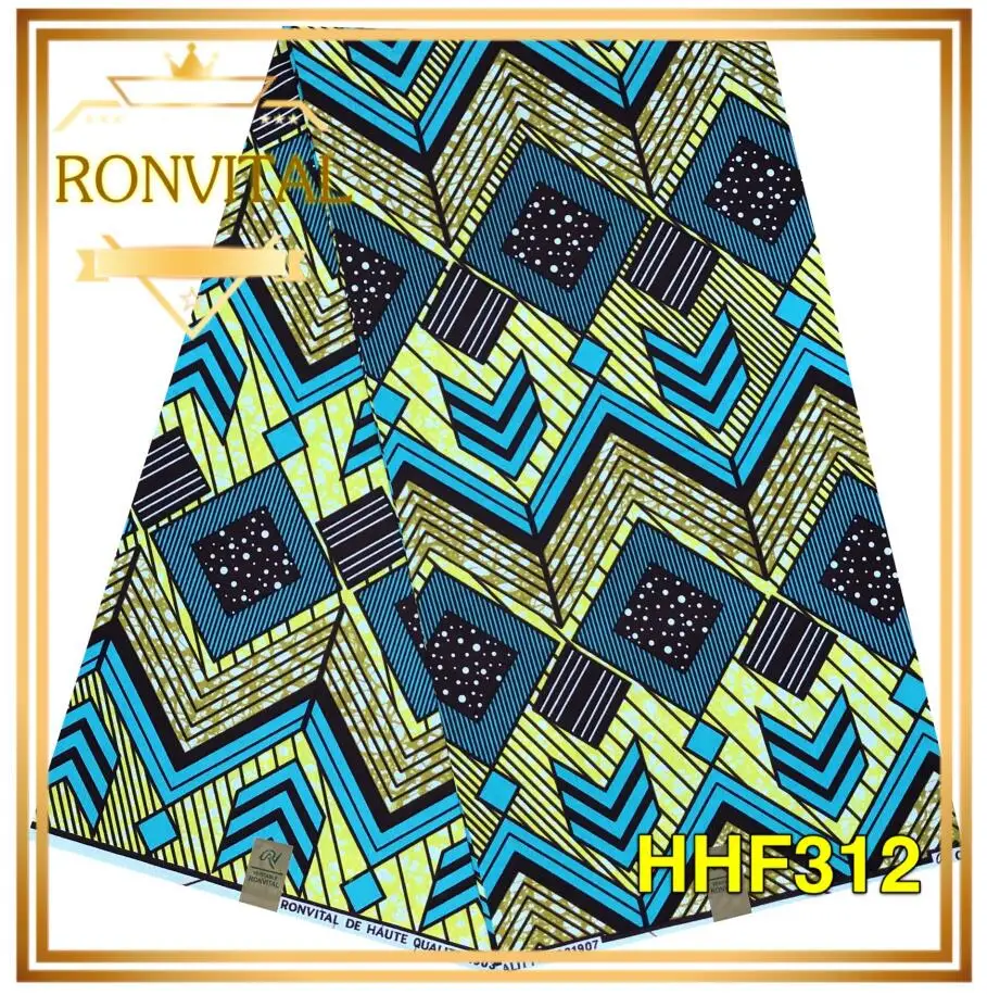 Женское платье DIY восковая ткань RONVITAL распродажа африканская печать Высокое качество хлопок Материал DIY ткани 6 ярдов/партия