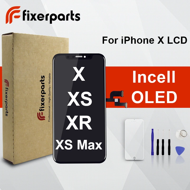 

AAA+++ Oled For iPhone X LCD Display with 3D Touch Digitizer Assembly Replacement TFT AMOLED for iphone x lcd