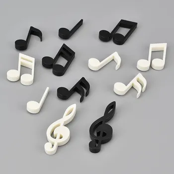 

6pcs Music Notes design magnetic refrigerator stickers message magnet for Whiteboard Home Kitchen Decoration