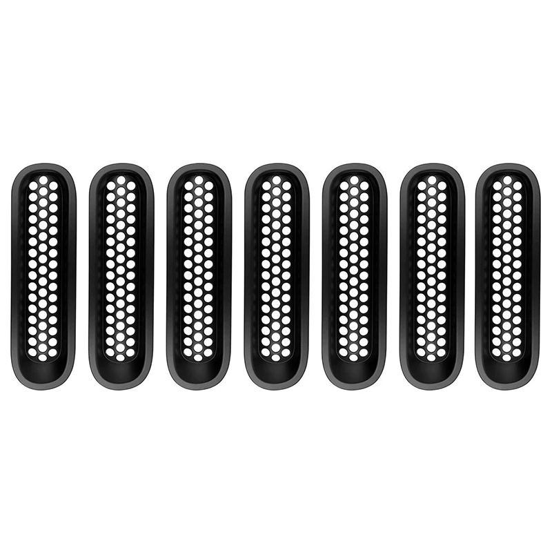 

Front Grill Mesh Inserts, Clip-in Deflector Guard for 2007-2015 Jeep Wrangler JK & Unlimited