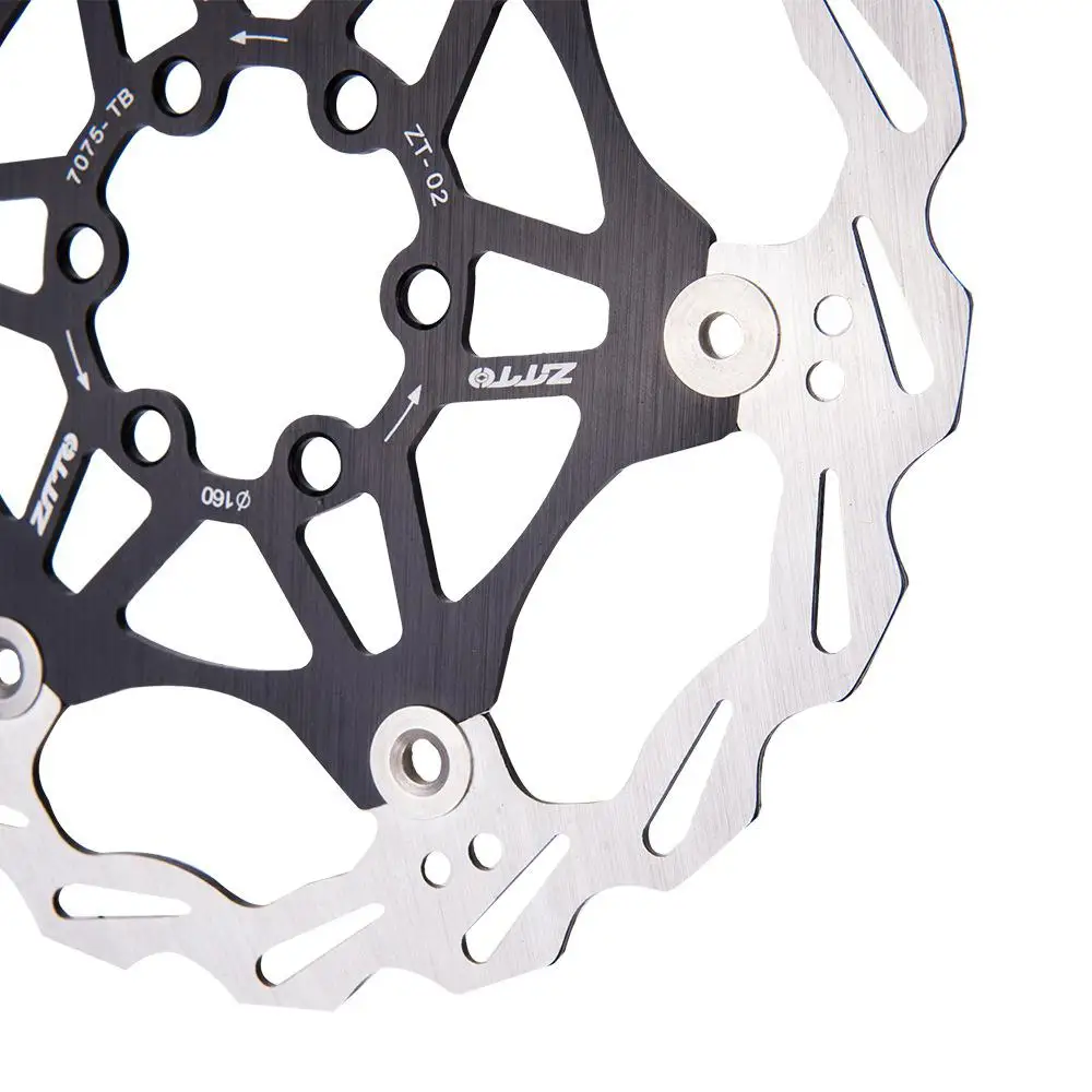 HiMISS 180mm 160mm Brake Floating Rotor Stainless Steel MTB Disc Brake Pads Bicycle Pad Brake Mountain Brake Six Nail Disc