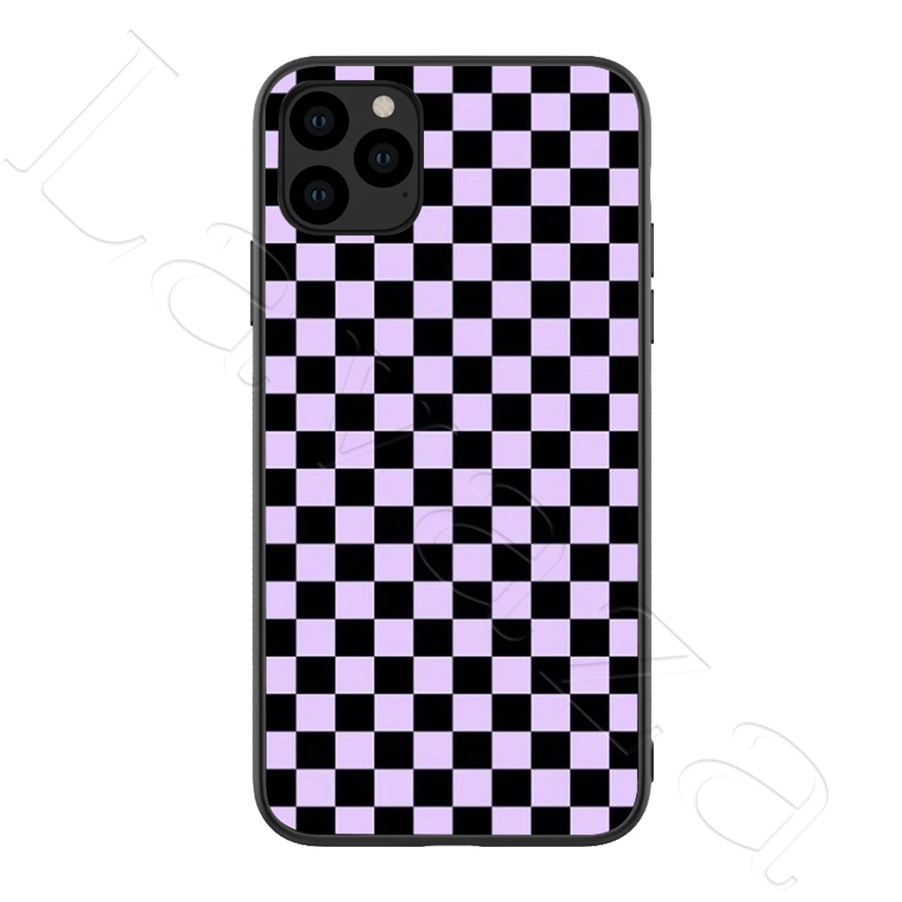 2 Lavaza шахматная доска клетчатый силиконовый мягкий чехол для iPhone 11 Pro XS Max XR X 8 7 6 6S Plus 5 5S SE - Цвет: 2