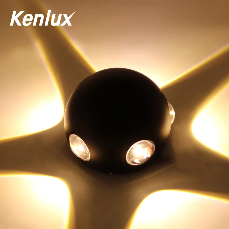 Алюминиевый Уличный настенный светильник Kenlux 15 Вт современный светодиодный в