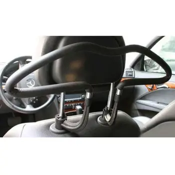 

450*250MM Universal Soft Car Coat Hangers Back Seat Headrest Coat Clothes Hanger Jackets Suits Holder Rack Auto Supplies