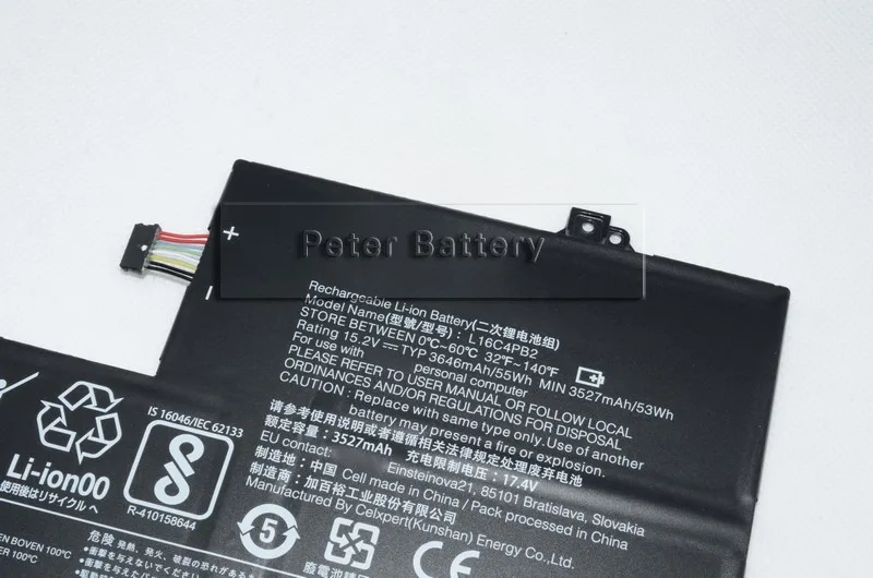 JIGU 15,2 V 55WH L16L4PB2 L16M4PB2 L16C4PB2 аккумулятор для планшета LENOVO для Air 14 Pro для IdeaPad 720s