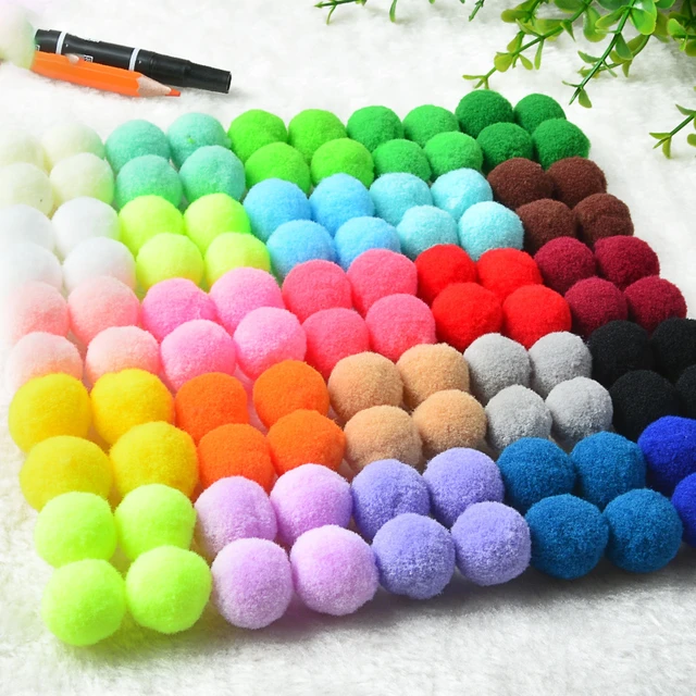 Multi Color Mini Pompom 20mm Pompones Manualidades Pompoms Craft DIY For  Kids Toy Garment Sewing Home