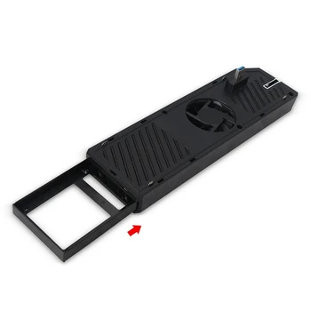 

3 In 1 Multifunction USB 3.0 HUB SATA HDD/SSD Game Host Cooling Fan Exhauster Cooler Cooling Plate for ONE(Black)
