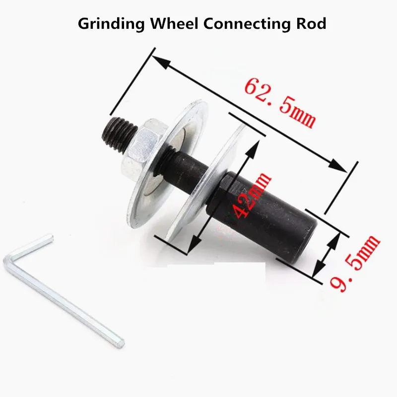 Polishing Machine Accessories Fixture Clamp Polished Grinding Wheel Shaft Grinding Wheel Saw Connecting Rod For Spindle 8mm 5
