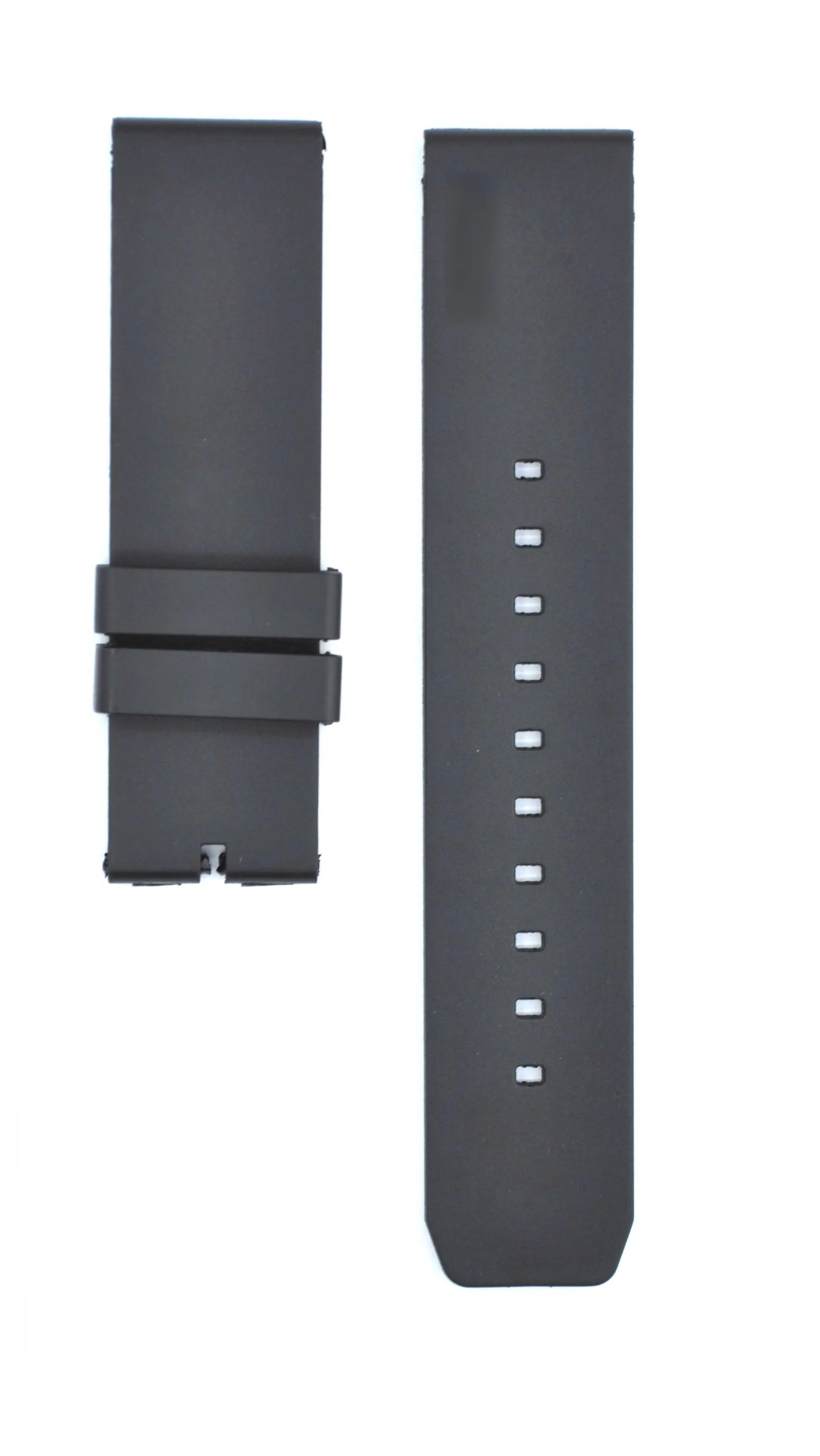 212ZTD Black Rubber Watch Strap 