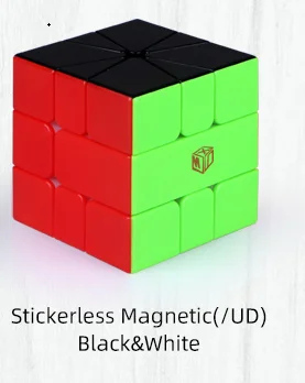 XMD Горячая распродажа! qiyi Mofangge вольт SQ1 V2 M X-Man дизайн магнитный SQ-1 квадратный 1 скоростной куб magico cubo развивающая игрушка - Цвет: UD M color black