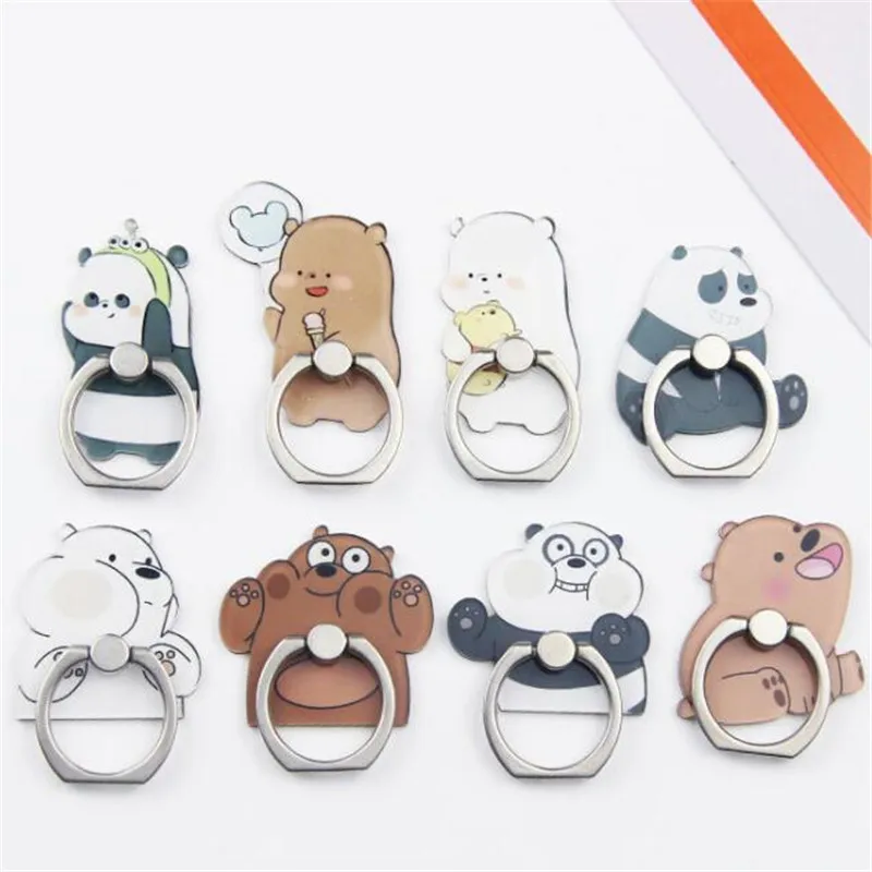 Moblile Phone Holder Stand Finger Ring Accessories Cute Bear Panda For Iphone 8 XS X 7 Plus CellPhone Universal | Мобильные телефоны