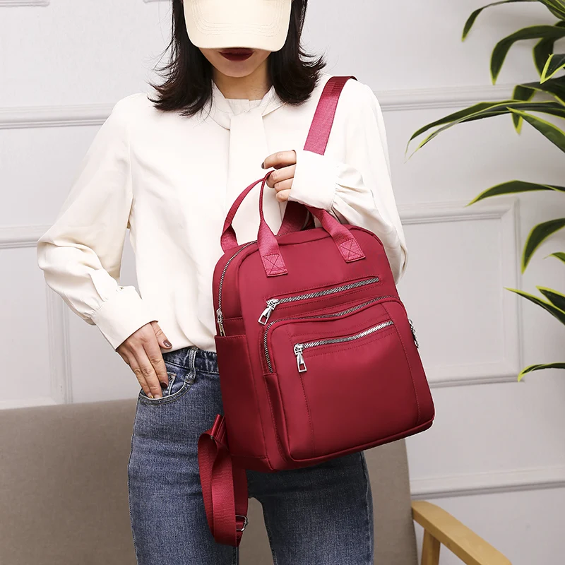 Womens Backpack Vento Marea Travel Casual Waterproof Shoulder Bags Large Capacity Oxford Rucksack