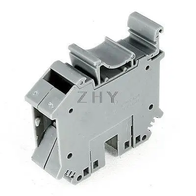 

UIK-35 800V 125A 35mm 2 Wire Area Screw Clipping Terminal Block Connector Gray