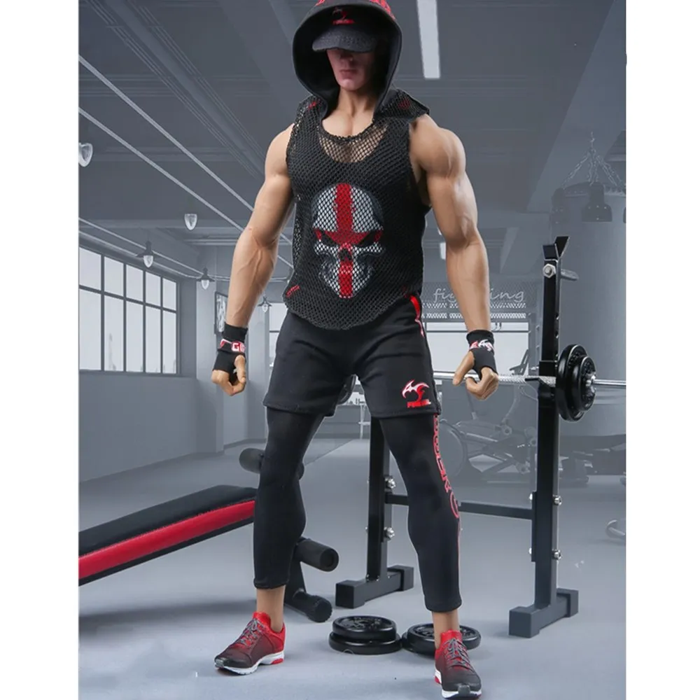 1/6 FG055 модная одежда для фитнеса Coachs Muscle Brawny Wild, модель одежды, костюм, набор, модель для 12''Action Figure Body Toy fitting