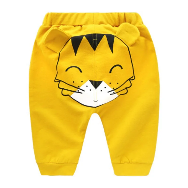 Весенние штаны для детей возрастом от 1 года до 4 лет Лидер продаж, детские штаны-шаровары с милым Рисунком Тигра для маленьких мальчиков и девочек, брюки, штаны