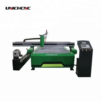 Jinan cheap Gold quality 1530 cnc machine plasma with rotary photo