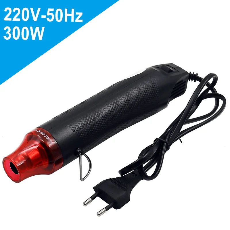 220V DIY Using Heat Gun Electric Power tool hot air 300W temperature Gun with supporting seat Shrink Plastic DIY tool color electric ratchet wrench Power Tools