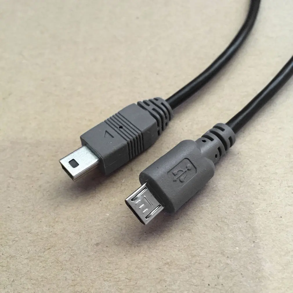 Micro USB to Mini USB OTG Cable 20cm Male to Male Converter Adapter Data Charging Mini 5-pin USB Extension Cable