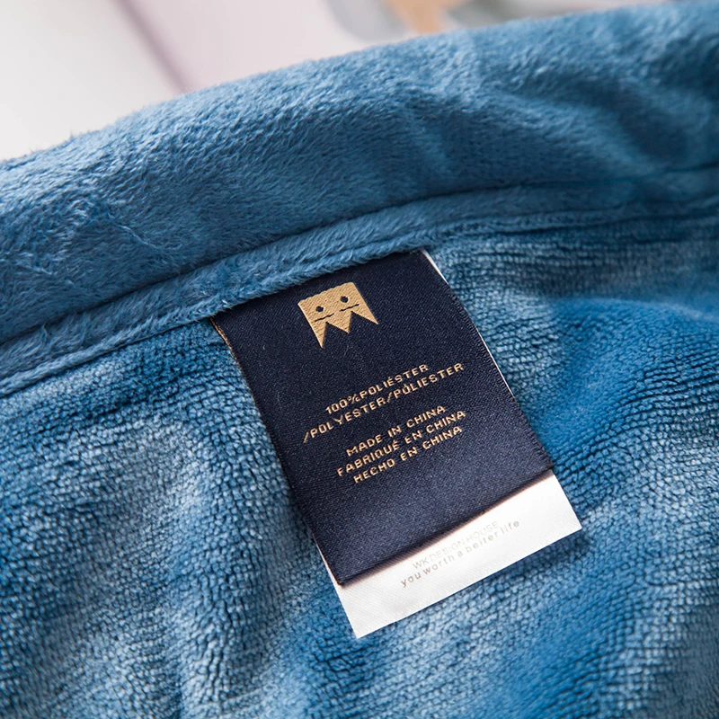 Blue fleece blankets and throws Adult Thick Warm winter Blankets Home Super Soft duvet luxury Blankets twin queen king blankets