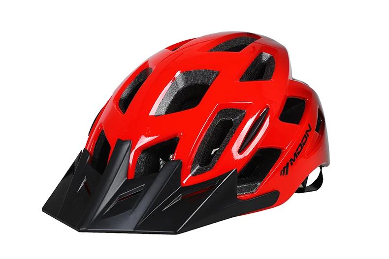 MOON шлем для езды на мотоцикле Градиент для верховой езды шлем MTB Горный шоссейный велосипед аксессуары/велосипедные шлемы Casco ciclismo 5 - Цвет: Красный
