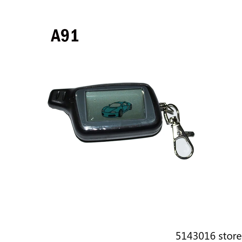 

Starline A91 Two way LCD Remote Control Key Fob Chain Keychain Russian Vehicle Security Two Way Car Alarm System Starline A91
