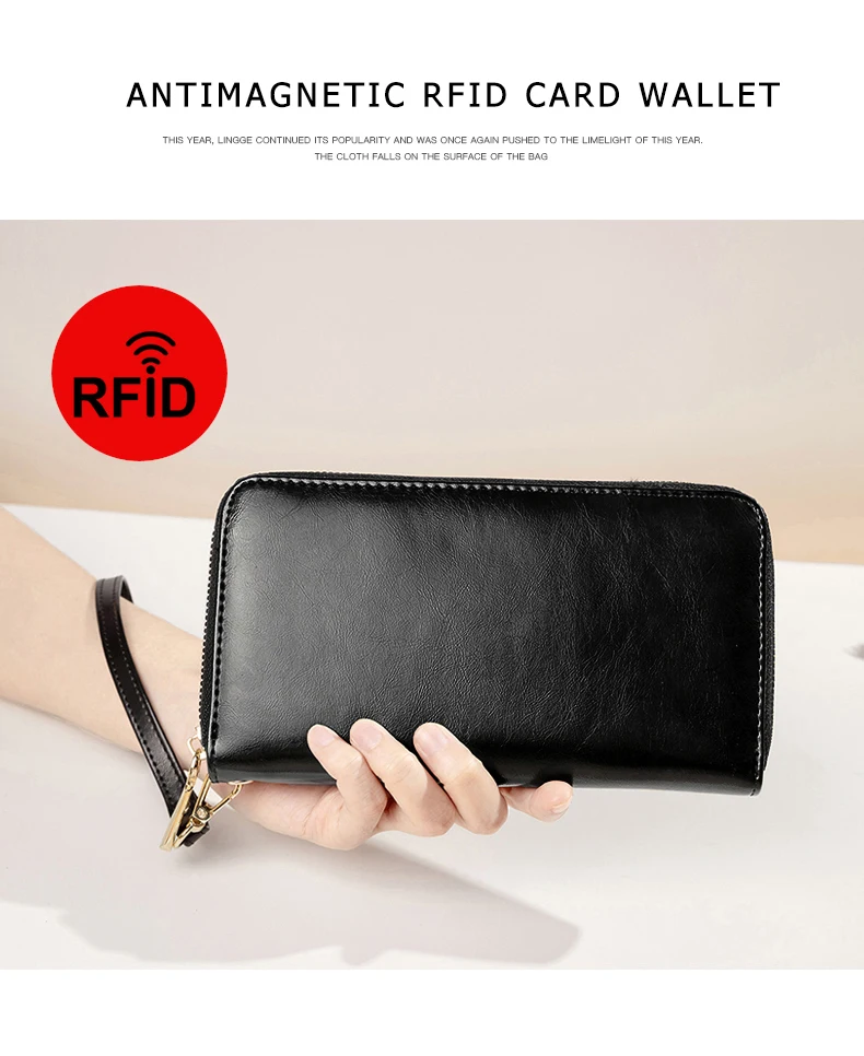 Женский 36 Слот для карт памяти кожаный держатель для кредитных карт кошелек RFID блокирующий кошелек