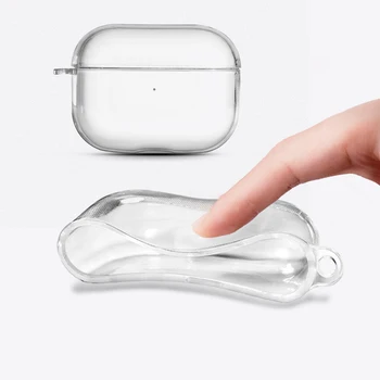

Crystal Clear Earphone Soft Case for AirPods Pro 3 Silicone Wireless Bluetooth Headset Shockproof Transparent Cover for Air Pod