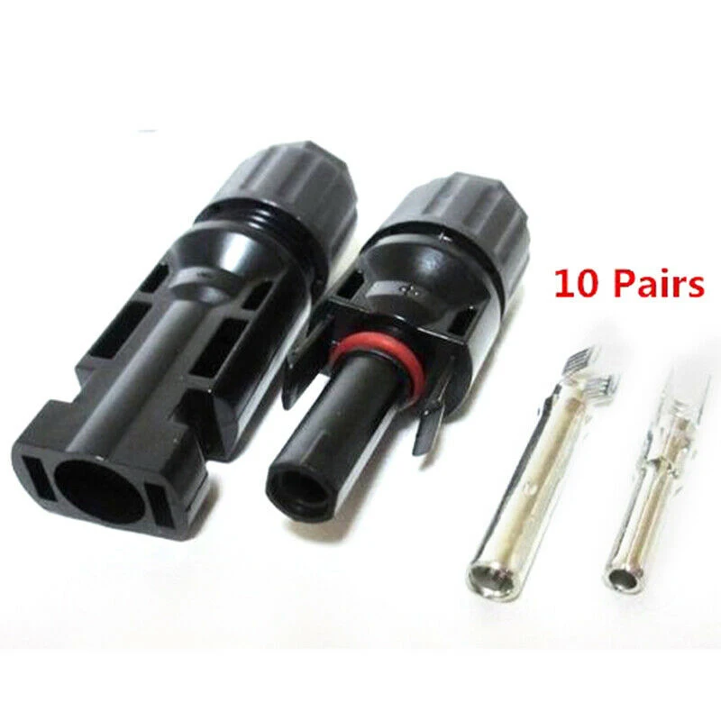 20pcs MC4 30A Male Female M/F Wire Cable Connector Set Solar Panel IP67 Adapter new arrival Solar Panel Cable Plugs