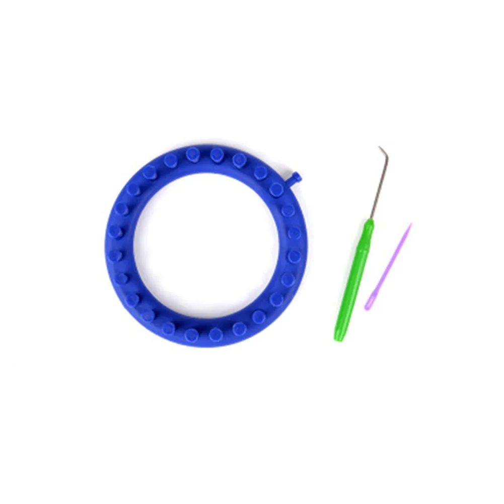 Синий Вязание станок носок ручной работы ручной шов иглы Круглый Круг дома Швейные PP ремесло инструмент DIY шарф - Цвет: Синий